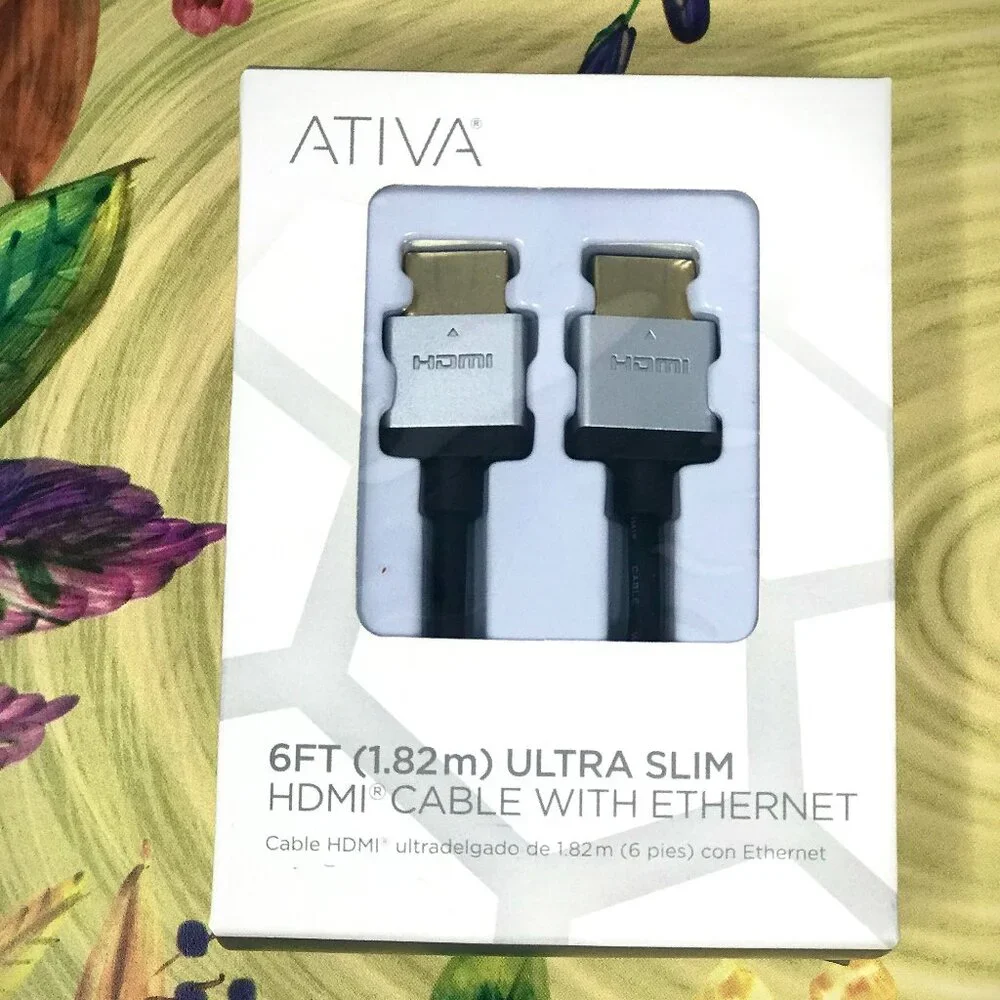 HDMI Cable - ATIVA 6ft Ultra-Slim- Brand New